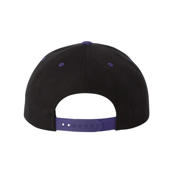 Wool blend flat bill snapback cap. Blank.... from ASI 84358 S&S Activewear
