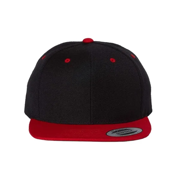 Wool blend flat bill snapback cap. Blank.... from ASI 84358 S&S Activewear