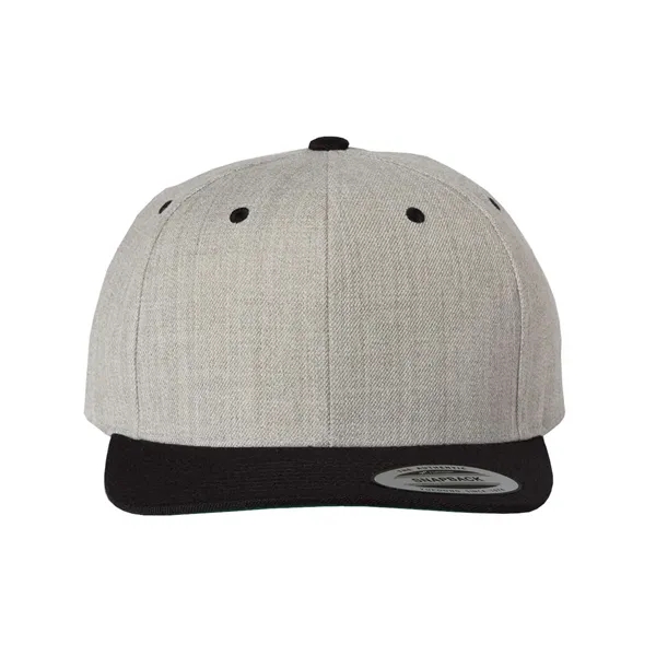 Wool blend flat bill snapback cap. Blank.... from ASI 84358 S&S Activewear