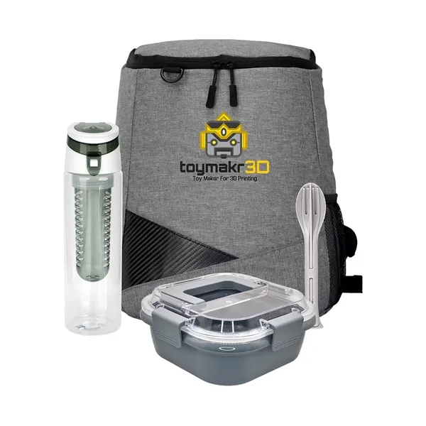 Trendy Lunch Box & Utensil Backpack Set... from ASI 30208 A P Specialties / AP Specialties