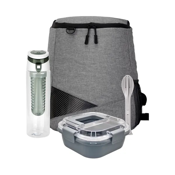 Trendy Lunch Box & Utensil Backpack Set... from ASI 30208 A P Specialties / AP Specialties