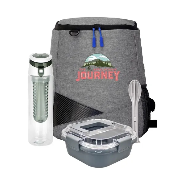 Trendy Lunch Box & Utensil Backpack Set... from ASI 30208 A P Specialties / AP Specialties