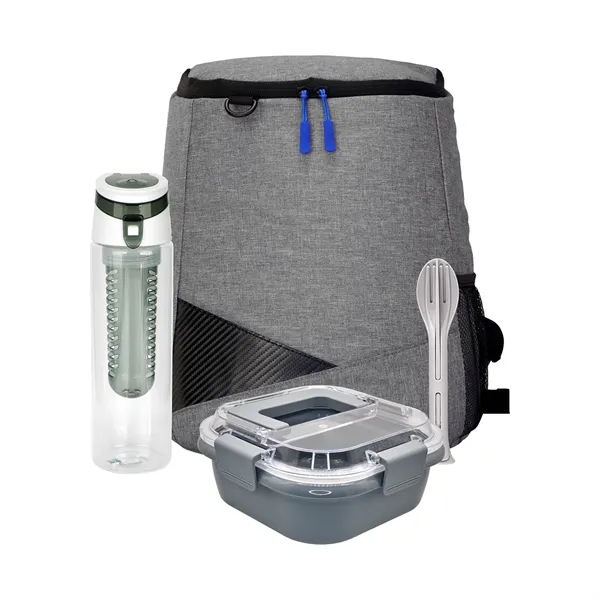 Trendy Lunch Box & Utensil Backpack Set... from ASI 30208 A P Specialties / AP Specialties