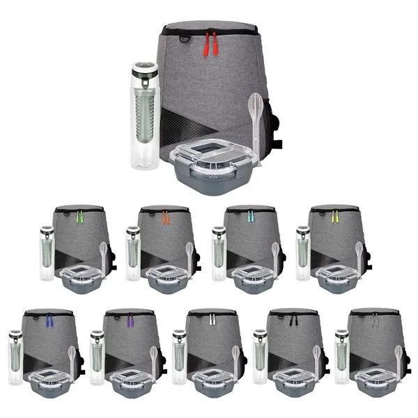 Trendy Lunch Box & Utensil Backpack Set... from ASI 30208 A P Specialties / AP Specialties