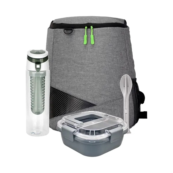 Trendy Lunch Box & Utensil Backpack Set... from ASI 30208 A P Specialties / AP Specialties