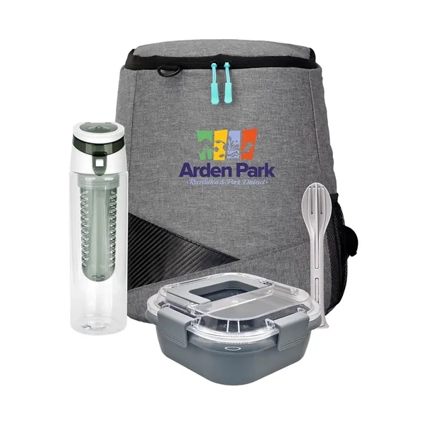 Trendy Lunch Box & Utensil Backpack Set... from ASI 30208 A P Specialties / AP Specialties