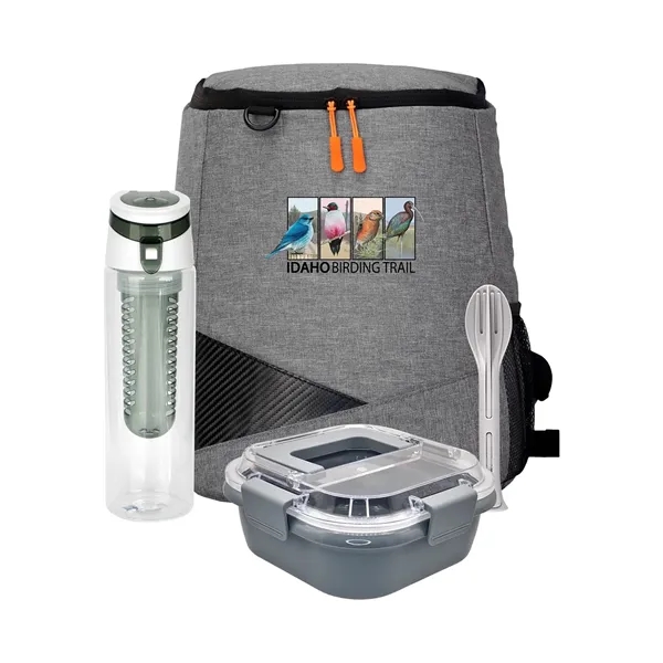 Trendy Lunch Box & Utensil Backpack Set... from ASI 30208 A P Specialties / AP Specialties