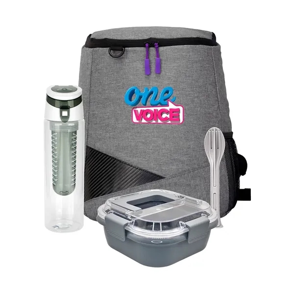 Trendy Lunch Box & Utensil Backpack Set... from ASI 30208 A P Specialties / AP Specialties