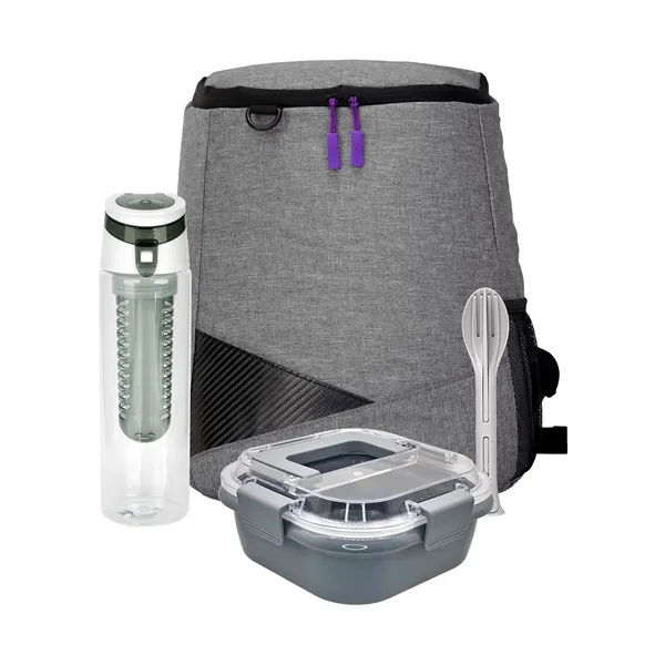 Trendy Lunch Box & Utensil Backpack Set... from ASI 30208 A P Specialties / AP Specialties