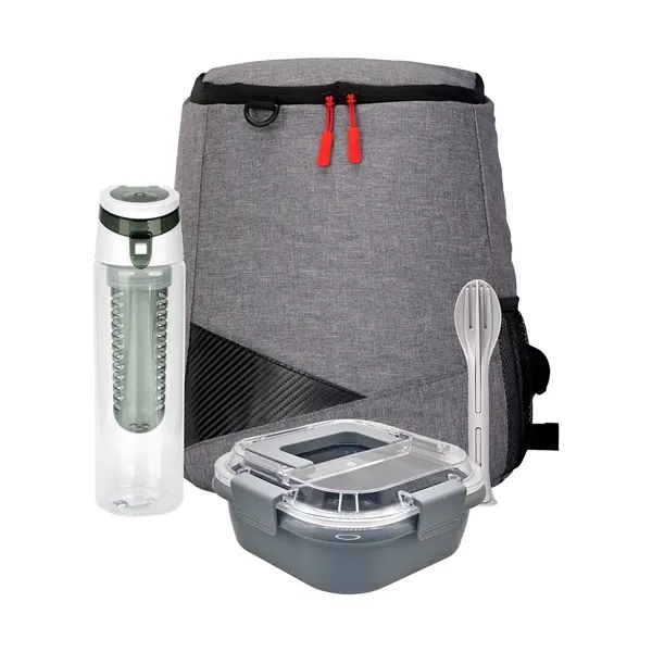 Trendy Lunch Box & Utensil Backpack Set... from ASI 30208 A P Specialties / AP Specialties