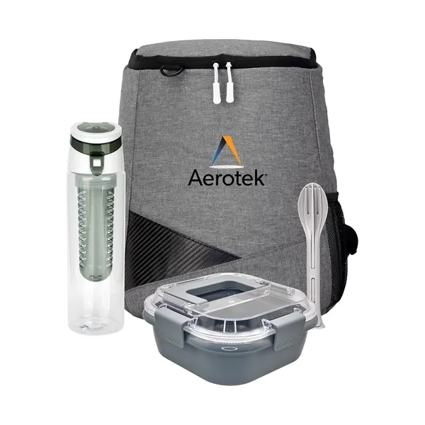 Trendy Lunch Box & Utensil Backpack Set... from ASI 30208 A P Specialties / AP Specialties