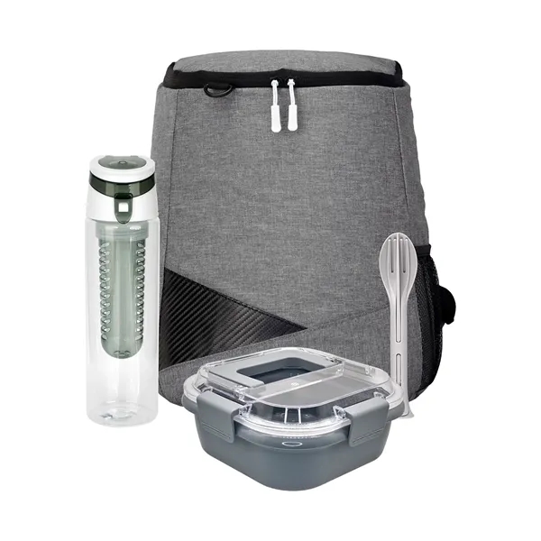 Trendy Lunch Box & Utensil Backpack Set... from ASI 30208 A P Specialties / AP Specialties