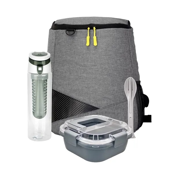 Trendy Lunch Box & Utensil Backpack Set... from ASI 30208 A P Specialties / AP Specialties