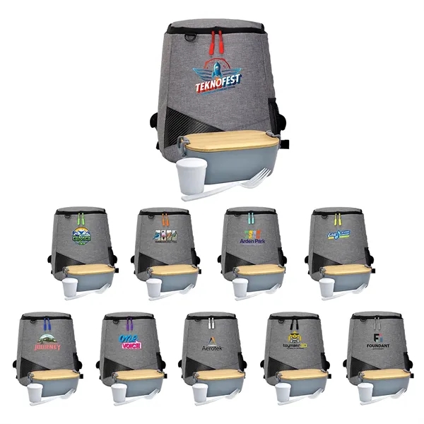 Bamboo Lunch Box Backpack Set... from ASI 30208 A P Specialties / AP Specialties