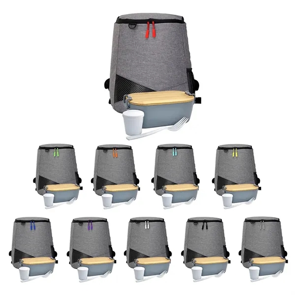 Bamboo Lunch Box Backpack Set... from ASI 30208 A P Specialties / AP Specialties