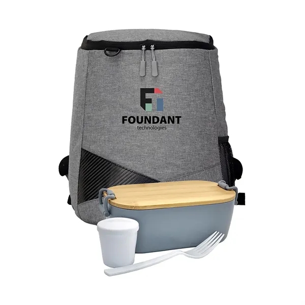 Bamboo Lunch Box Backpack Set... from ASI 30208 A P Specialties / AP Specialties