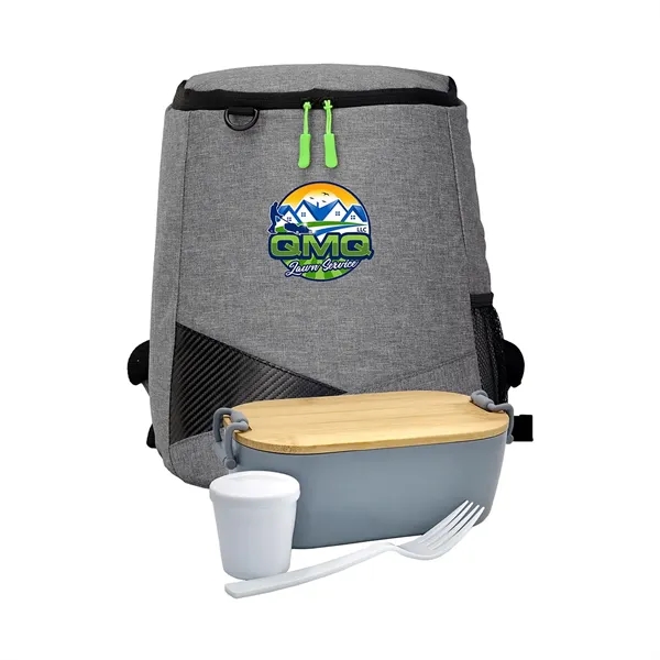 Bamboo Lunch Box Backpack Set... from ASI 30208 A P Specialties / AP Specialties