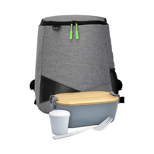 Bamboo Lunch Box Backpack Set... from ASI 30208 A P Specialties / AP Specialties