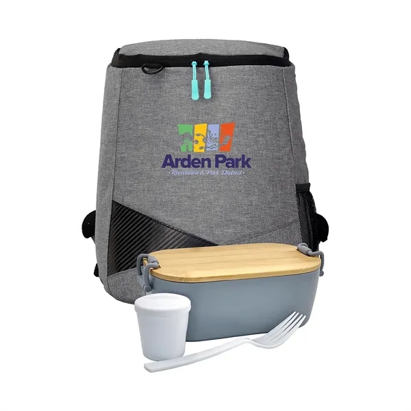 Bamboo Lunch Box Backpack Set... from ASI 30208 A P Specialties / AP Specialties