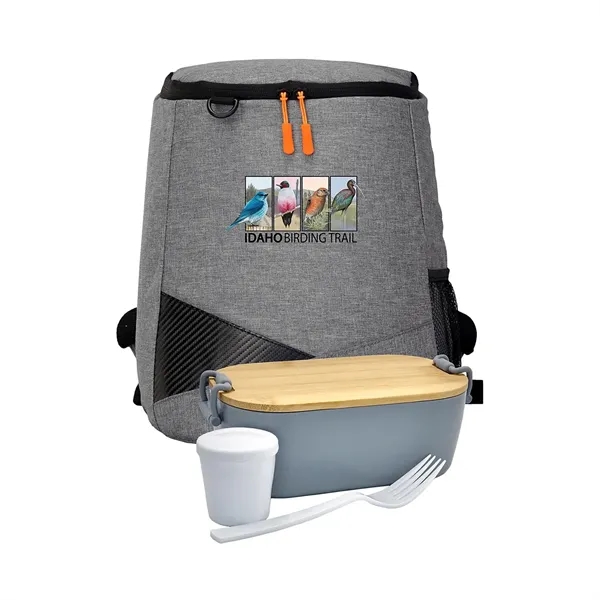 Bamboo Lunch Box Backpack Set... from ASI 30208 A P Specialties / AP Specialties