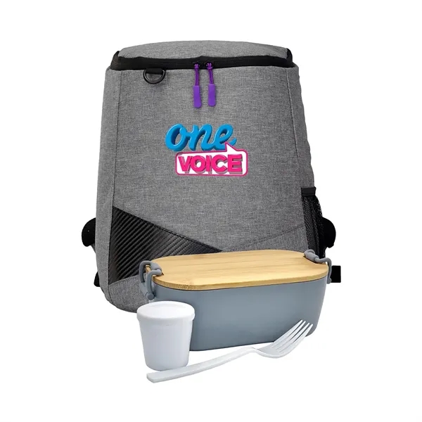 Bamboo Lunch Box Backpack Set... from ASI 30208 A P Specialties / AP Specialties