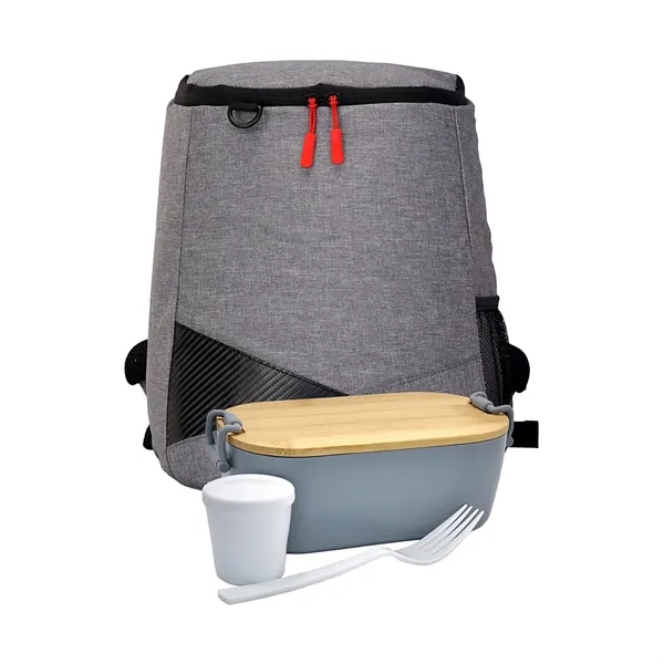 Bamboo Lunch Box Backpack Set... from ASI 30208 A P Specialties / AP Specialties