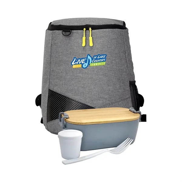 Bamboo Lunch Box Backpack Set... from ASI 30208 A P Specialties / AP Specialties