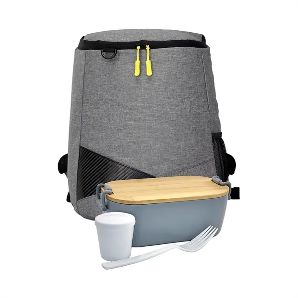 Bamboo Lunch Box Backpack Set... from ASI 30208 A P Specialties / AP Specialties