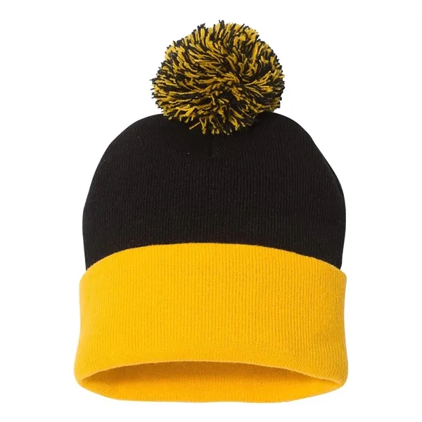 Sportsman Pom-Pom 12" Knit Beanie... from ASI 30208 A P Specialties / AP Specialties