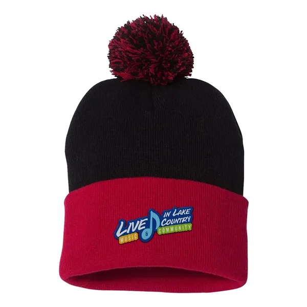 Sportsman Pom-Pom 12" Knit Beanie... from ASI 30208 A P Specialties / AP Specialties