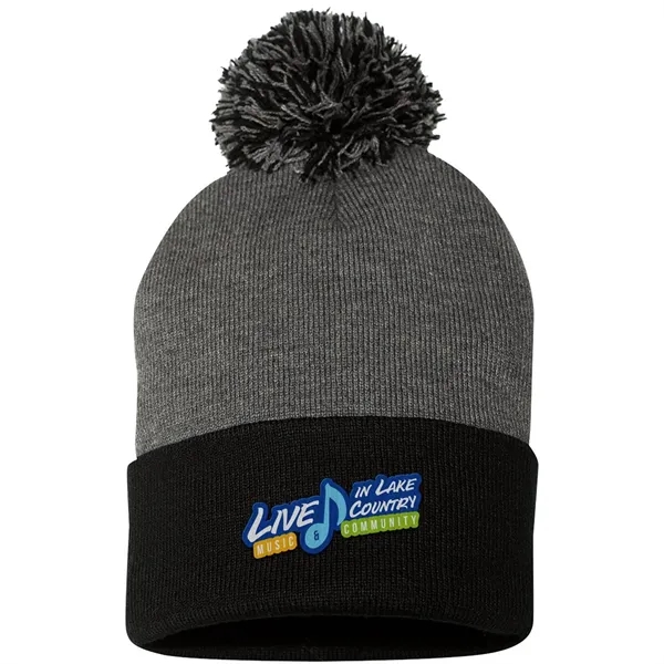 Sportsman Pom-Pom 12" Knit Beanie... from ASI 30208 A P Specialties / AP Specialties