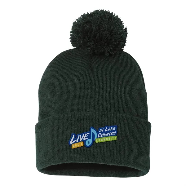Sportsman Pom-Pom 12" Knit Beanie... from ASI 30208 A P Specialties / AP Specialties