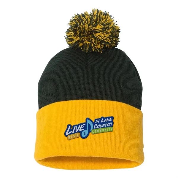 Sportsman Pom-Pom 12" Knit Beanie... from ASI 30208 A P Specialties / AP Specialties