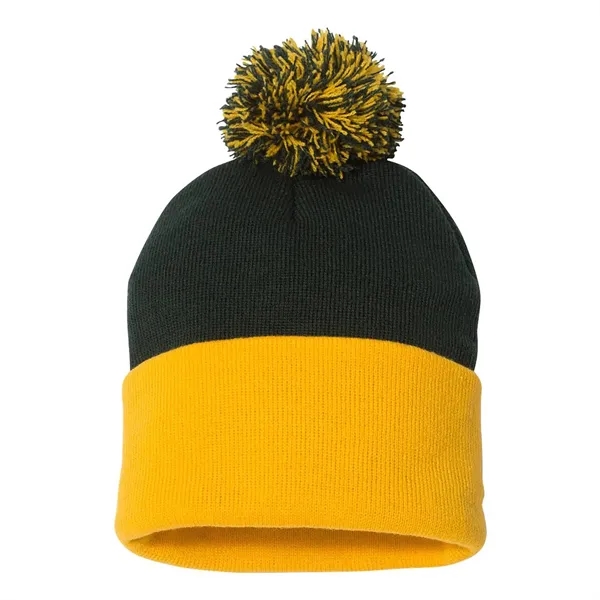 Sportsman Pom-Pom 12" Knit Beanie... from ASI 30208 A P Specialties / AP Specialties