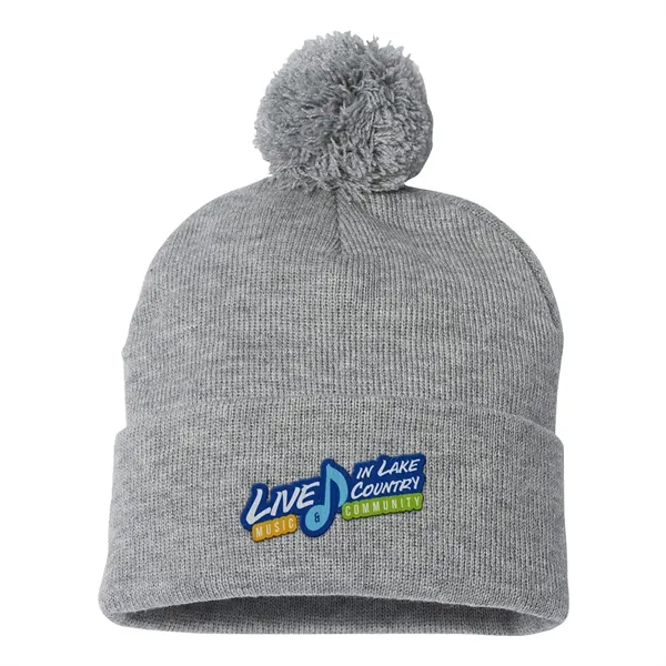 Sportsman Pom-Pom 12" Knit Beanie... from ASI 30208 A P Specialties / AP Specialties