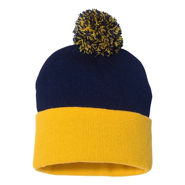 Sportsman Pom-Pom 12" Knit Beanie... from ASI 30208 A P Specialties / AP Specialties