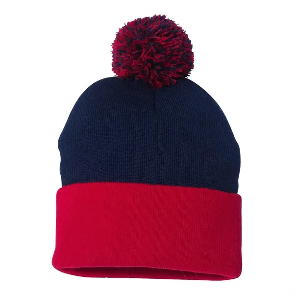 Sportsman Pom-Pom 12" Knit Beanie... from ASI 30208 A P Specialties / AP Specialties