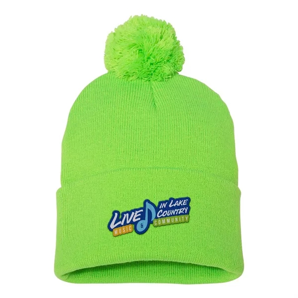 Sportsman Pom-Pom 12" Knit Beanie... from ASI 30208 A P Specialties / AP Specialties