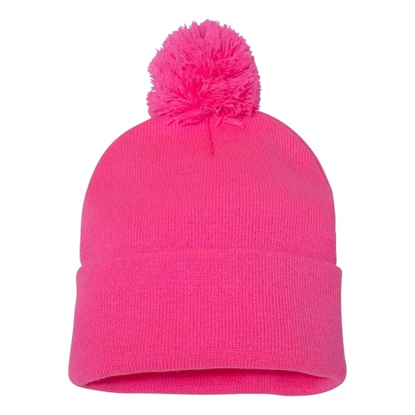 Sportsman Pom-Pom 12" Knit Beanie... from ASI 30208 A P Specialties / AP Specialties