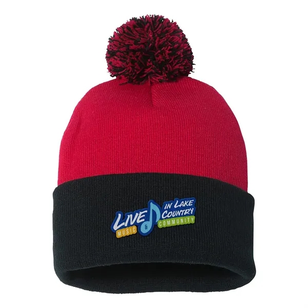 Sportsman Pom-Pom 12" Knit Beanie... from ASI 30208 A P Specialties / AP Specialties
