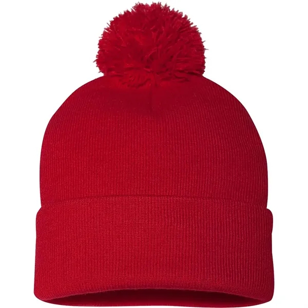 Sportsman Pom-Pom 12" Knit Beanie... from ASI 30208 A P Specialties / AP Specialties
