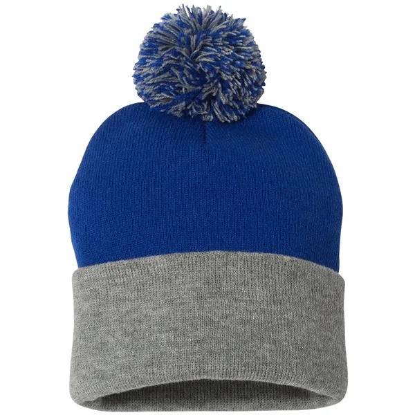Sportsman Pom-Pom 12" Knit Beanie... from ASI 30208 A P Specialties / AP Specialties