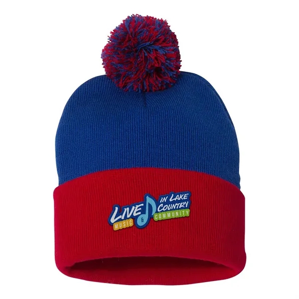 Sportsman Pom-Pom 12" Knit Beanie... from ASI 30208 A P Specialties / AP Specialties