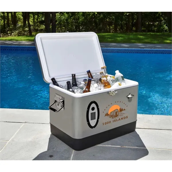 Bring the party anywhere with this rugged, LED-lit Bluetooth cooler—big on... from ASI 87188 Showdown Displays