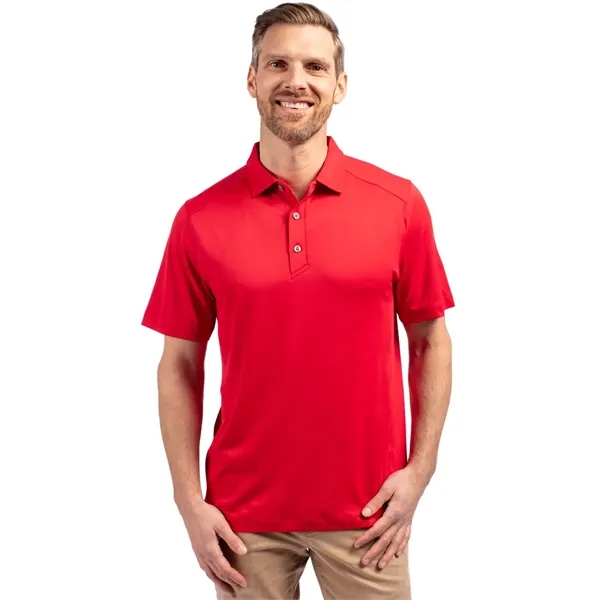Men's polo with short sleeves, 4-way stretch, moisture-wicking performance, and UPF50+... from ASI 47965 Cutter & Buck