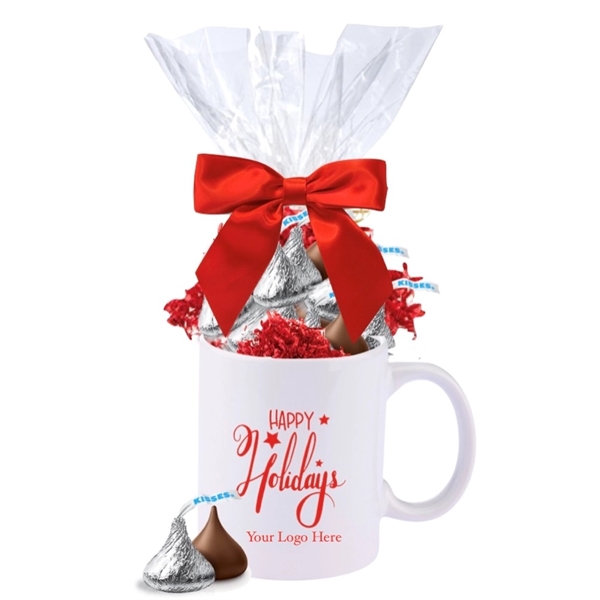 Mug filled with Chocolate Hershey Kisses,wrapped and tied with a bow... from ASI 89971 Stuff A Mug