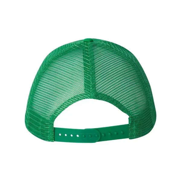 Trucker cap with mesh sides and back, a six-panel design, and... from ASI 88060 Snugz/USA Inc