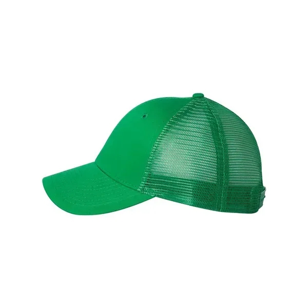 Trucker cap with mesh sides and back, a six-panel design, and... from ASI 88060 Snugz/USA Inc