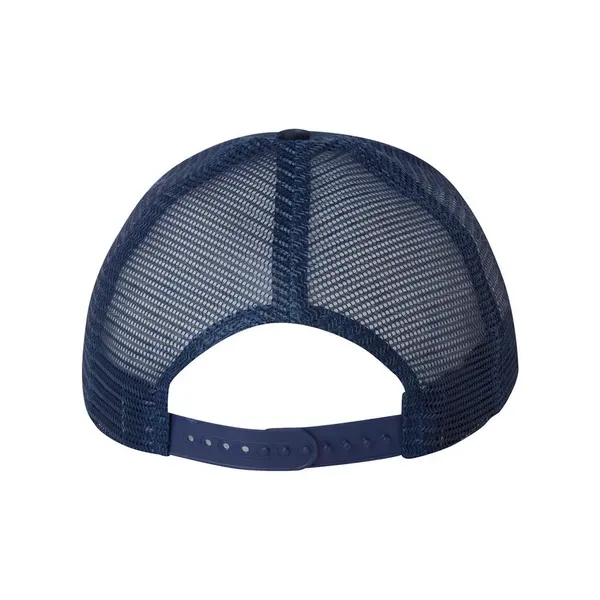 Trucker cap with mesh sides and back, a six-panel design, and... from ASI 88060 Snugz/USA Inc