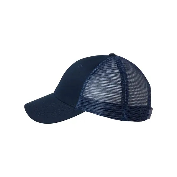 Trucker cap with mesh sides and back, a six-panel design, and... from ASI 88060 Snugz/USA Inc